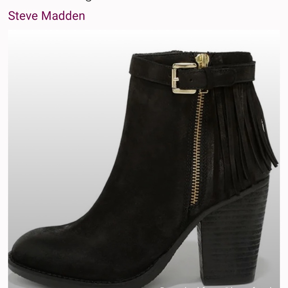 Steve Madden Woodmeer Fringe Booties